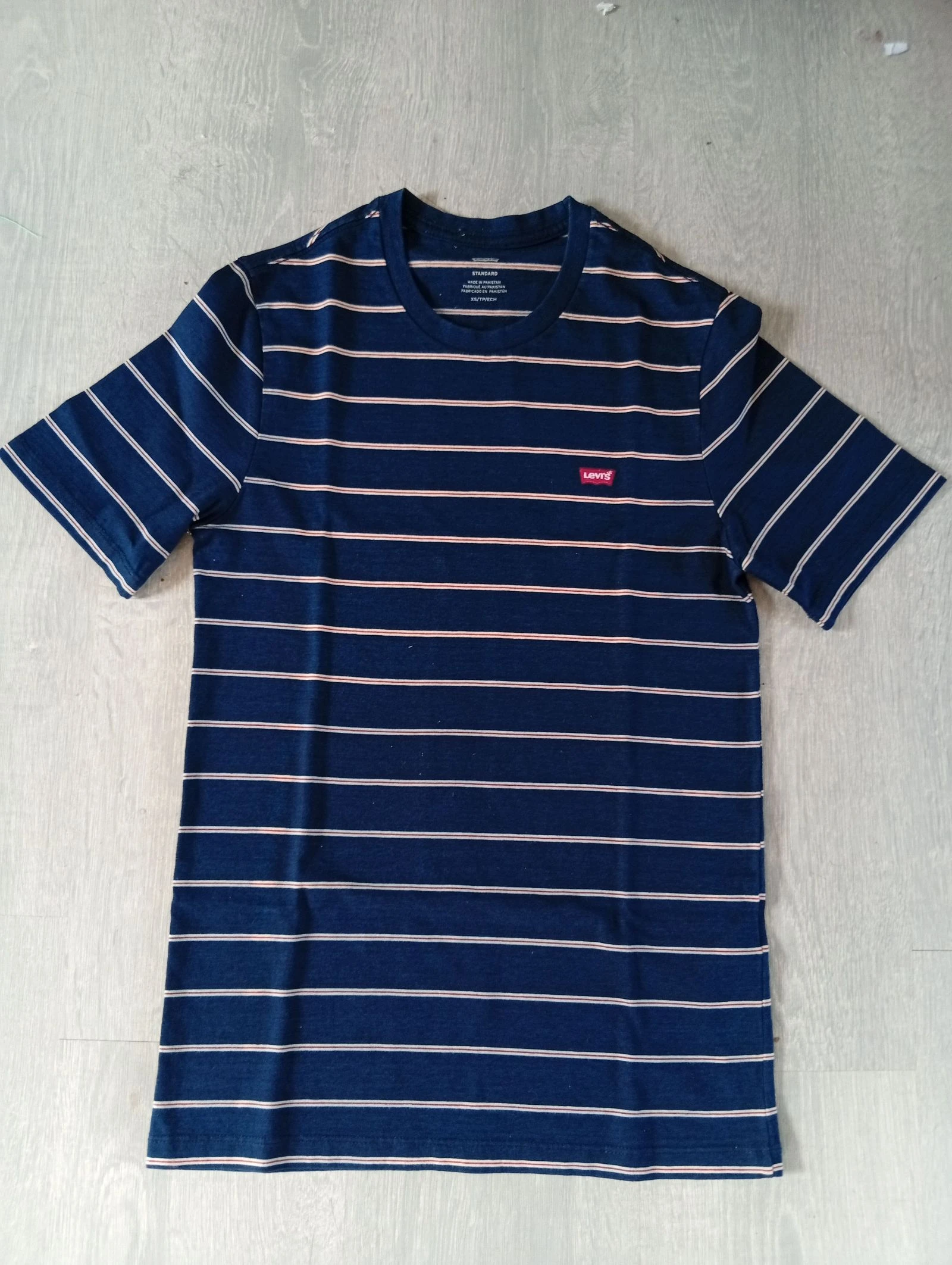 Levi’s Striped T-shirt Navy Blue & White/Red - Size XS – photo 2